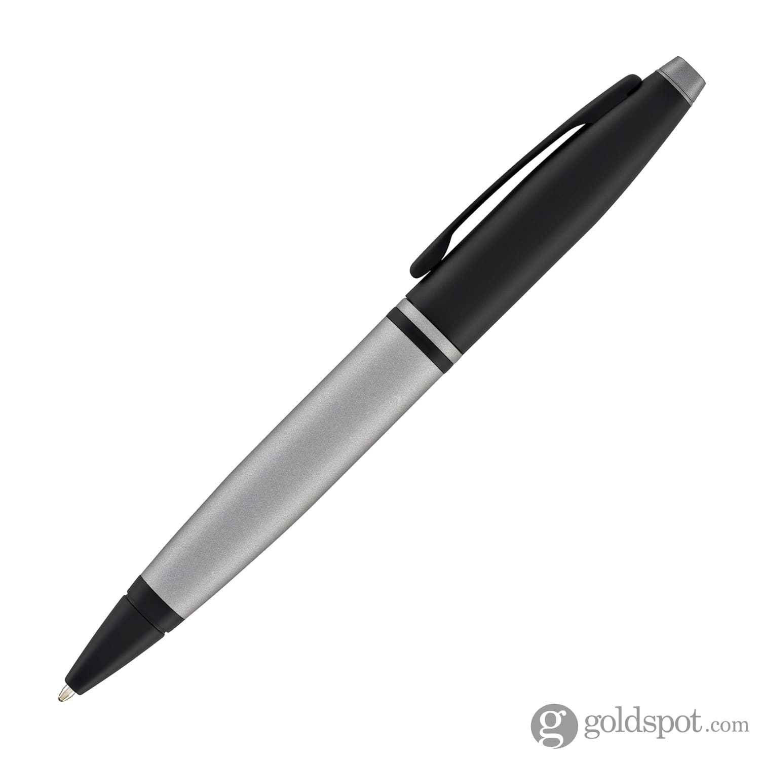 Cross Calais Matte Gray Lacquer Ballpoint Pen with Black Trim - Premium Writing Instrument for Office, Business & Gift Giving