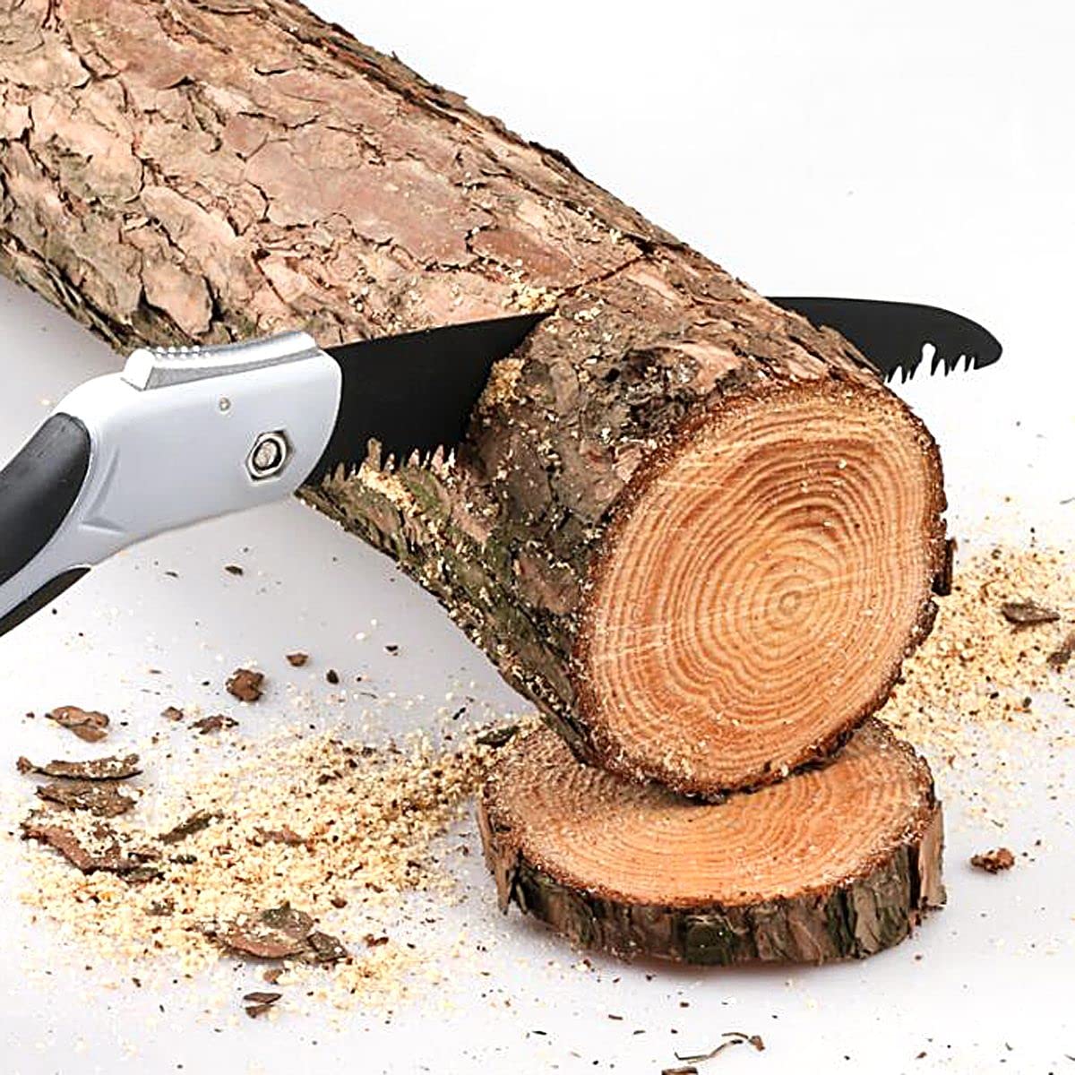 Portable Folding Hand Saw - Compact Pruning Saw for Camping, Hiking, Gardening & Outdoor Adventures - 19.29 Inch Lightweight Saw for Tree Branches, Wood Cutting & Yard Work