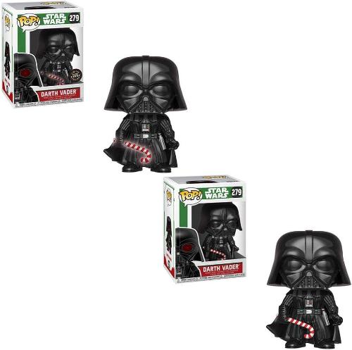 Funko Pop Star Wars: Holiday Darth Vader with Candy Cane - Limited Edition Collectible Figure for Christmas Decor & Gift Giving