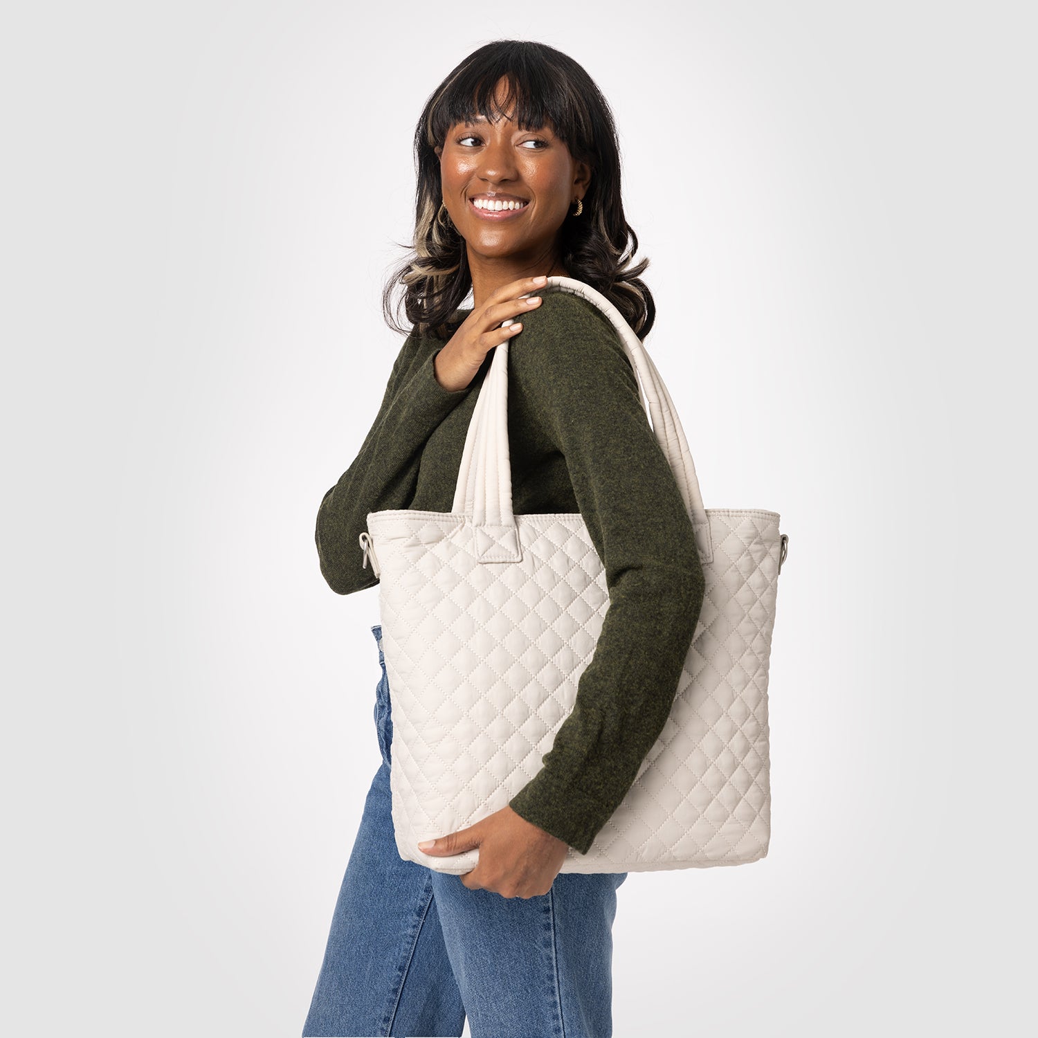 Harper Tote Quilted Handbag for Women - Stylish Crossbody Shoulder Bag with Adjustable Strap - Perfect for Work, Travel & Everyday Use