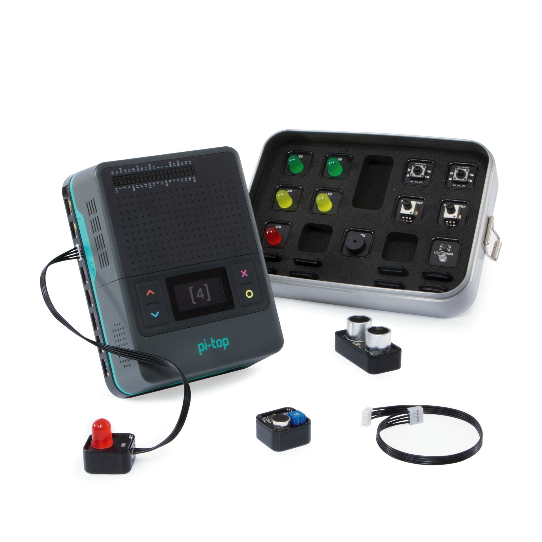 pi top: Maker Electronics Station - DIY Robotics & Coding Kit for STEM Learning - Perfect for Students, Makers & Educators