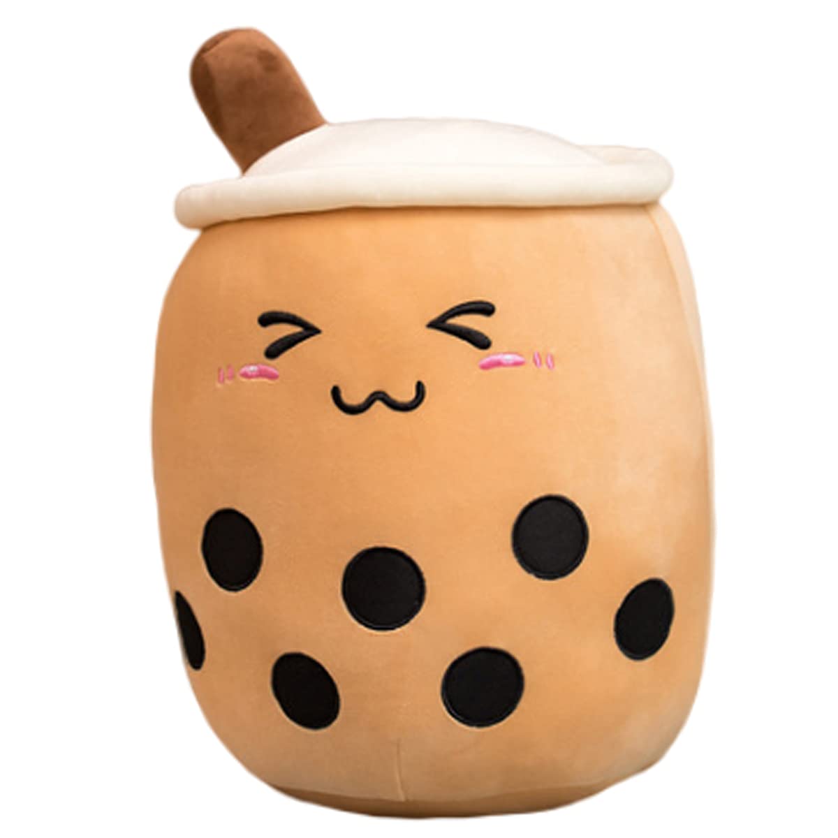 **Bubble Plush Milk Tea Stuffed Animal Toy - Ultra Soft Hugging Pillow for Kids, Girls & Adults - Cute Birthday Gift for Home, Office & Bubble Tea Lovers - Perfect for Relaxation, Stress Relief & Decor**