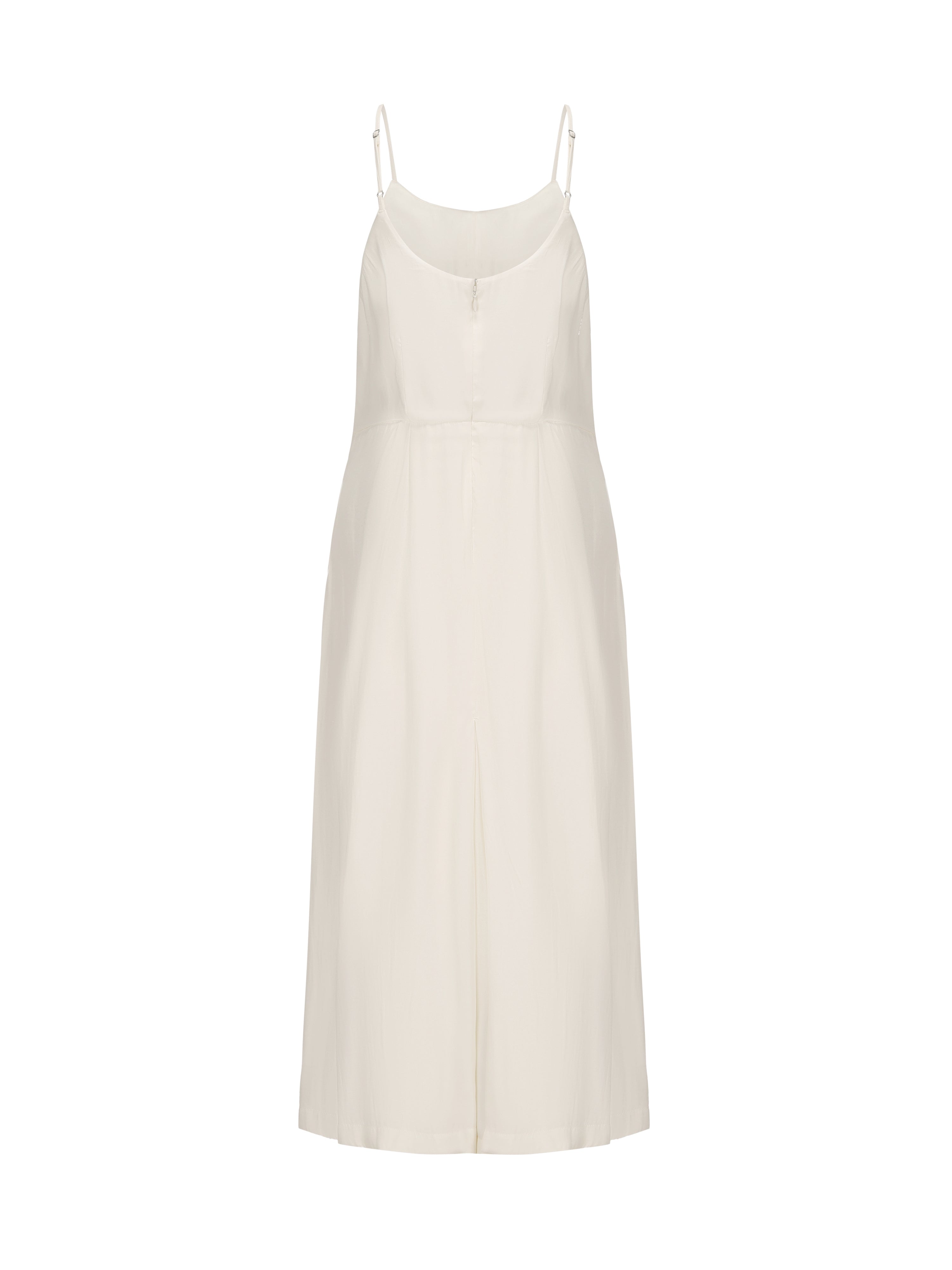 Elegant Silky Maxi Dress for Women - Flowy Long Summer Dress with V-Neck & Slit - Perfect for Beach, Party & Evening Events