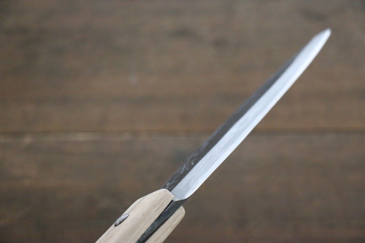 Premium Japanese Fukube Blue Steel No.2 Makiri Knife 135mm - Professional Sushi & Vegetable Knife for Chefs & Home Cooking