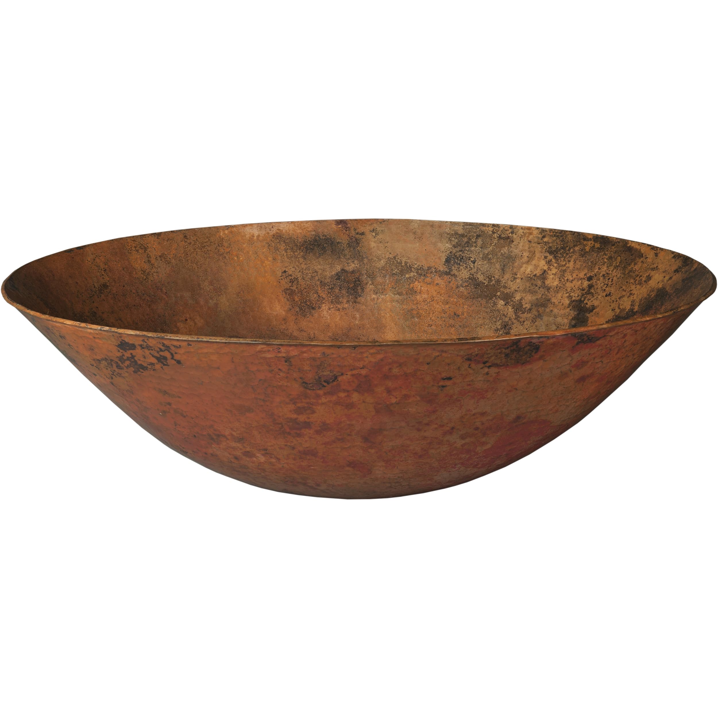 Novatto BILBOA Copper Vessel Sink Set - Oil Rubbed Bronze Finish - Modern Bathroom Vanity Sink for Farmhouse, Rustic & Contemporary Home Decor