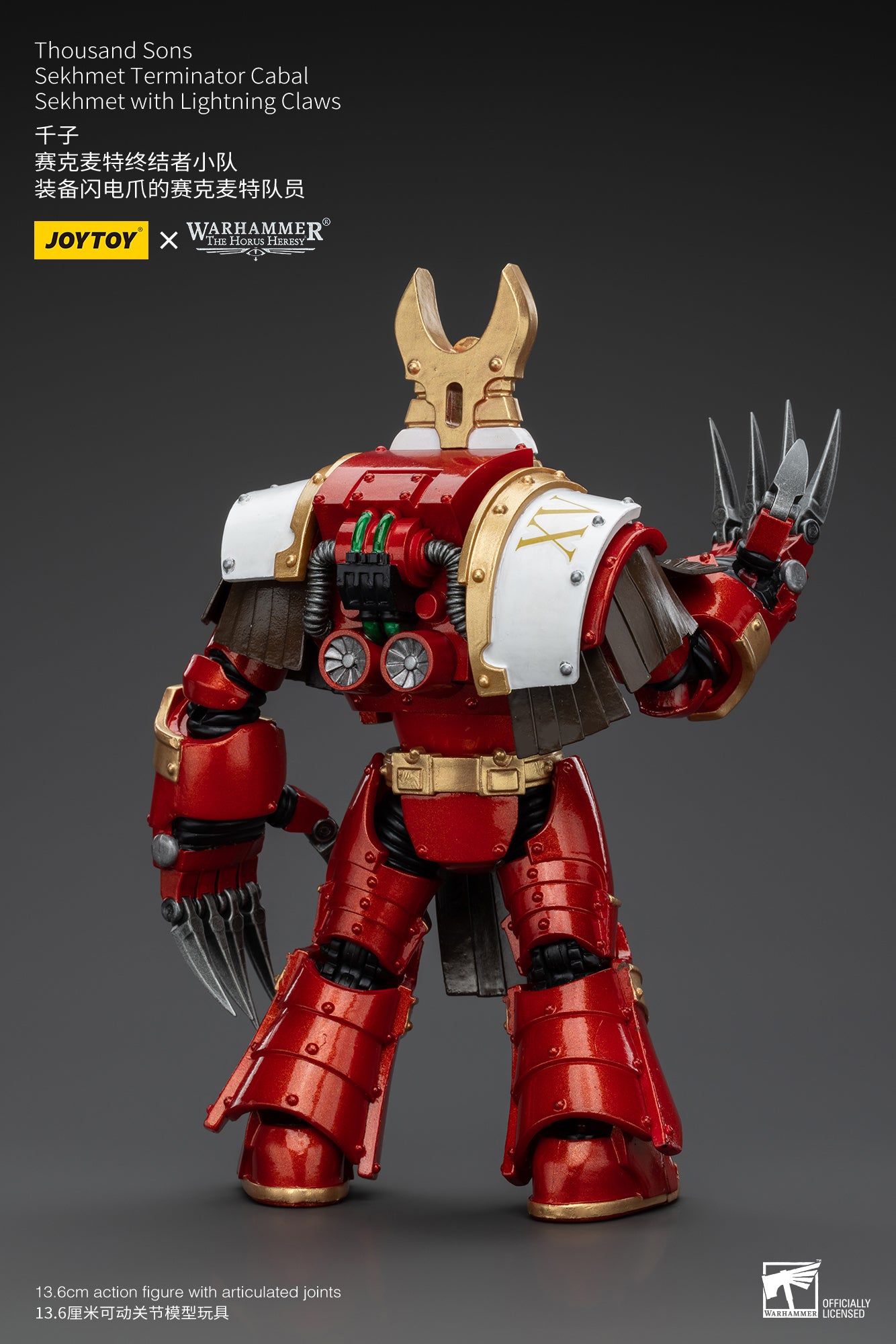 JOYTOY 1/18 Scale Warhammer The Horus Heresy Thousand Sons Sekhmet Terminator Cabal Action Figure - Collectible Model for Display, Gaming & Warhammer 40K Scenes