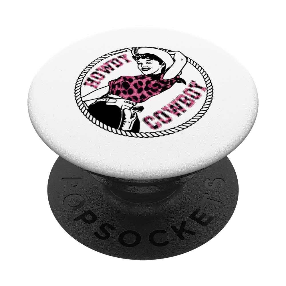 Vintage Western Cowboy Hat PopSocket - Swappable PopGrip for Cowgirls & Cowboys - Perfect for Country Music Fans, Rodeo Events, and Outdoor Adventures