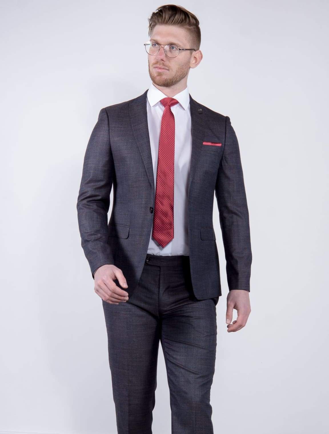 Galbani Men's 3-Piece Slim Fit Italian Style Brown Suit | Premium Business & Formal Attire for Weddings, Office & Special Occasions