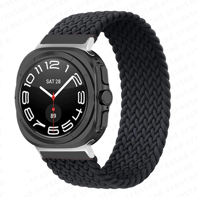 Stretchy Braided Solo Loop Bands for Samsung Galaxy Watch Ultra - Comfortable, Durable & Stylish for Workouts, Running & Everyday Wear