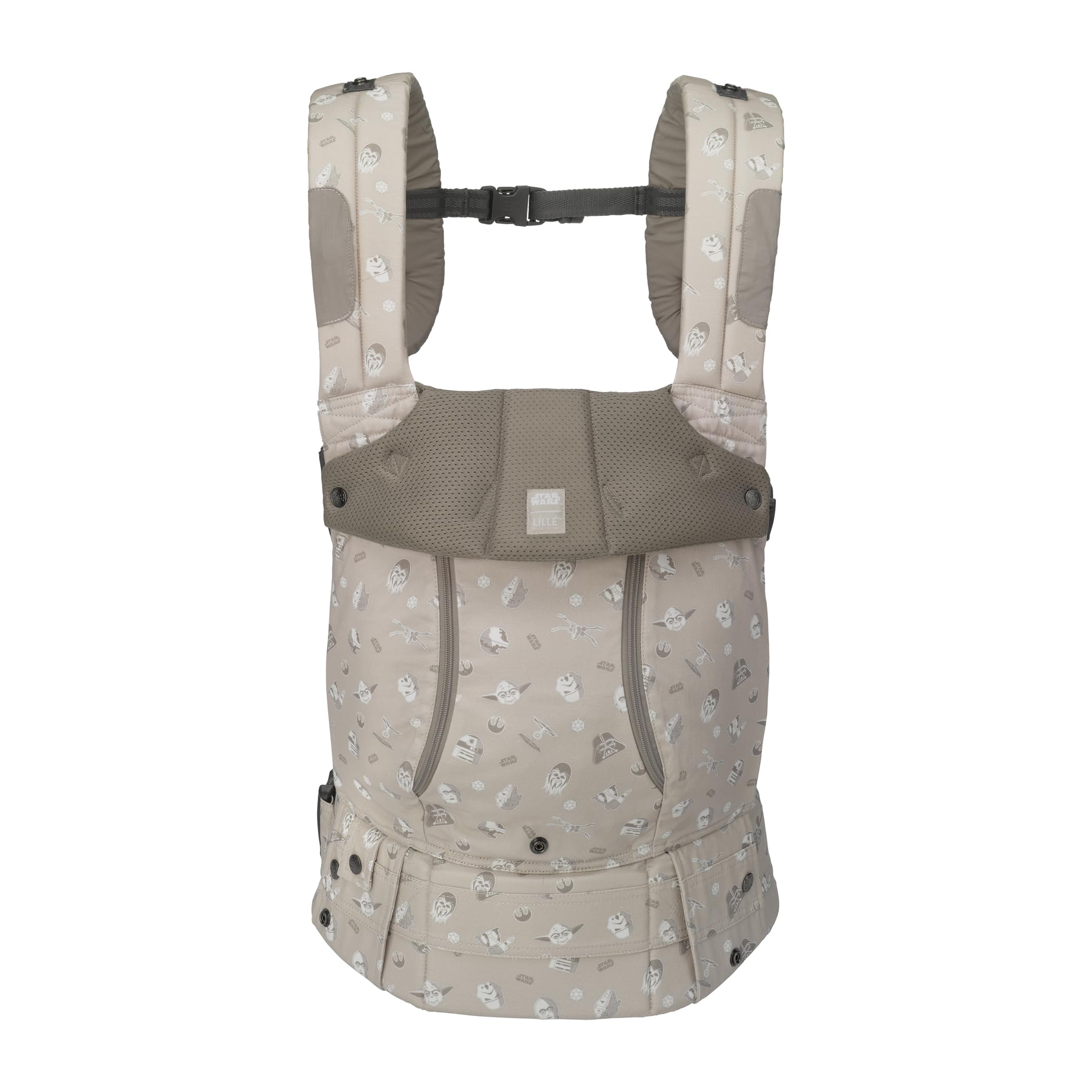 LÍLLÉbaby Complete All Seasons Ergonomic 6-in-1 Baby Carrier for Newborn to Toddler (7-45 lbs) - 360 Degree Adjustable, Lumbar Support, Inward & Outward Facing - Disney Star Wars Imperial Squadron Design - Perfect for Shopping, Hiking & Daily Parenting