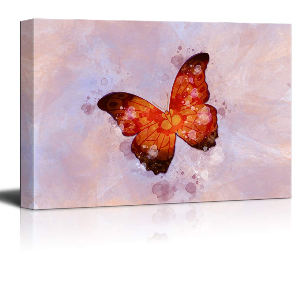 Vibrant Colorful Butterfly Canvas Wall Art - 32x48 Inches Framed Print, Modern Home Decor for Bedroom, Living Room, Office | Perfect for Nature Lovers & Interior Design