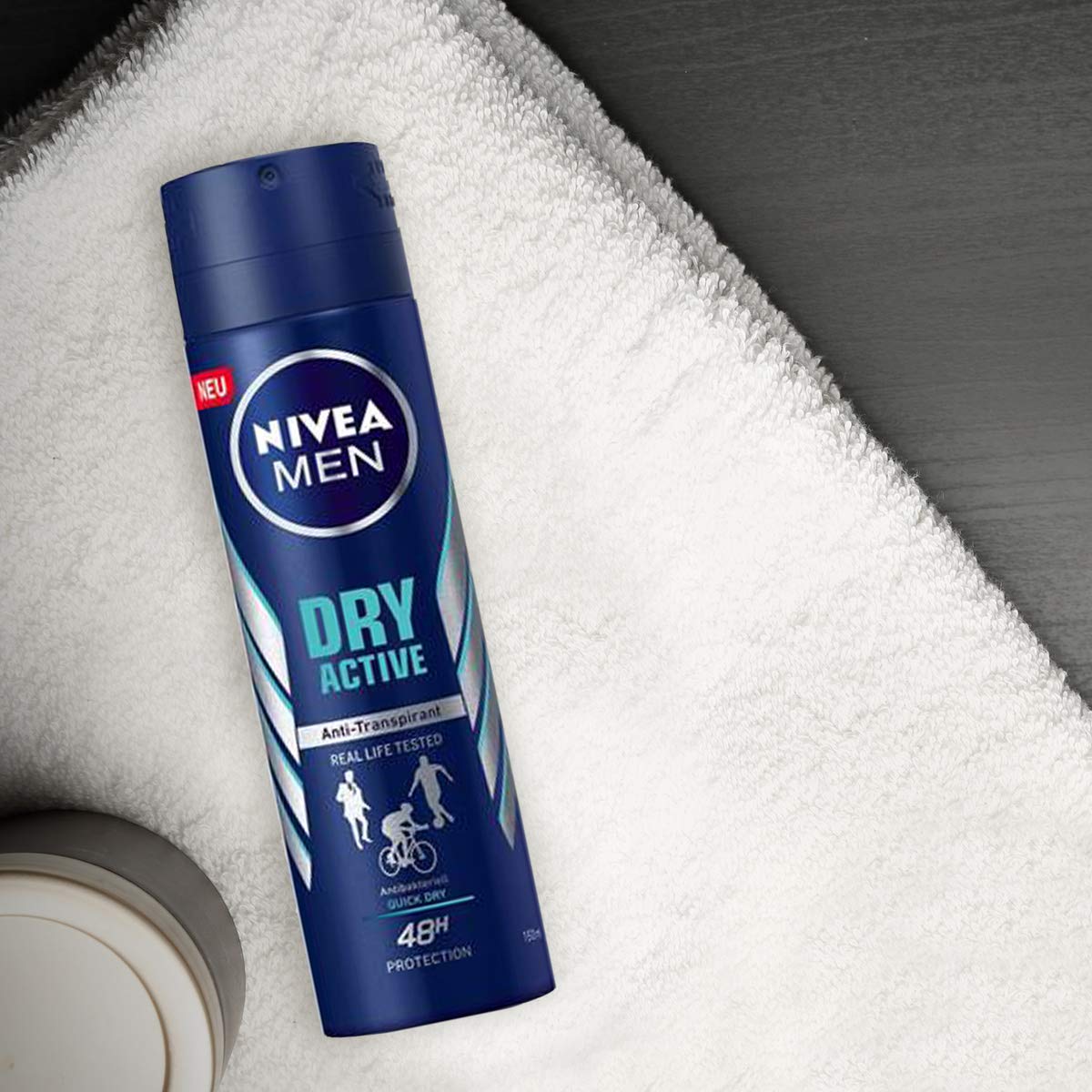 Nivea Men Dry Active Deodorant Spray 150ml - Long Lasting Protection for Men - Fresh Scent for Gym, Work & Daily Use