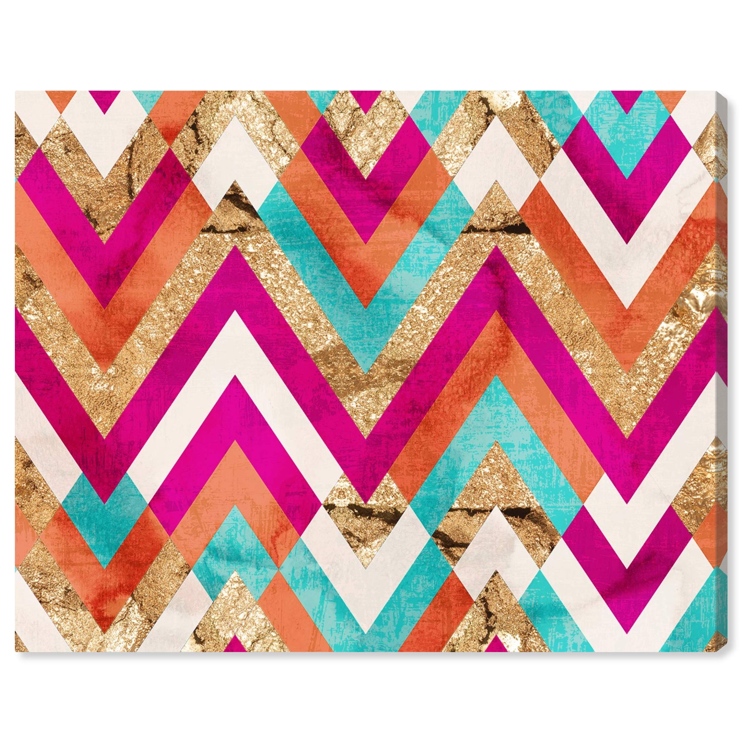 Abstract Wall Art Canvas Print 'Geometric Fun' - 13