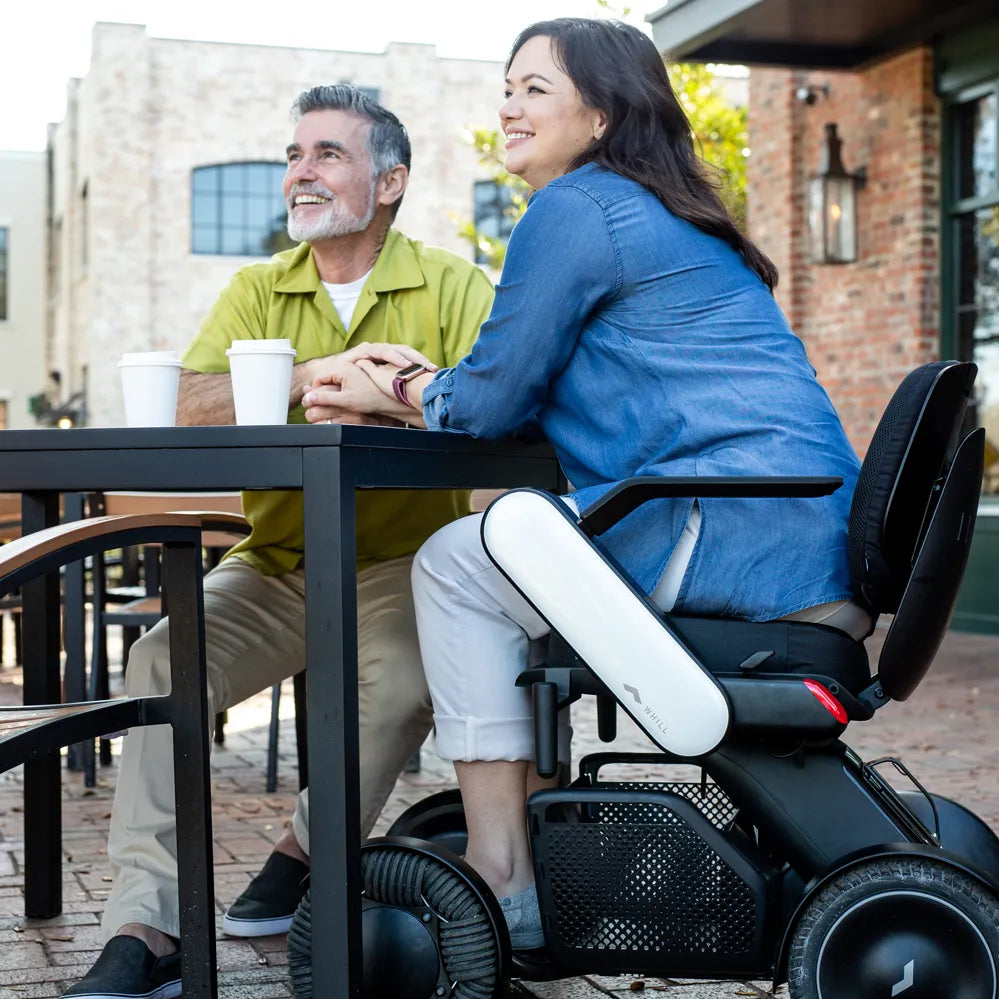 Whill Model C2 Power Wheelchair - Lightweight, Foldable Electric Mobility Scooter for Adults & Seniors - Indoor & Outdoor Use for Shopping, Travel & Daily Activities