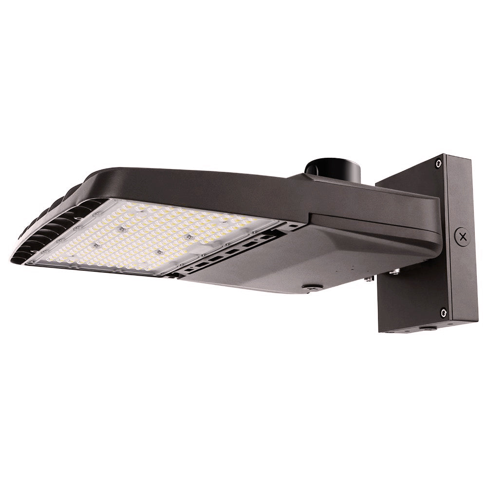 Konlite Vela I LED Parking Lot Light - 150W/120W/100W/80W - 23,000 Lumens - Type III - 120-277V - 50K/40K/30K CCT - 400W Equivalent - Energy Efficient Outdoor Lighting for Parking Lots, Warehouses & Commercial Areas
