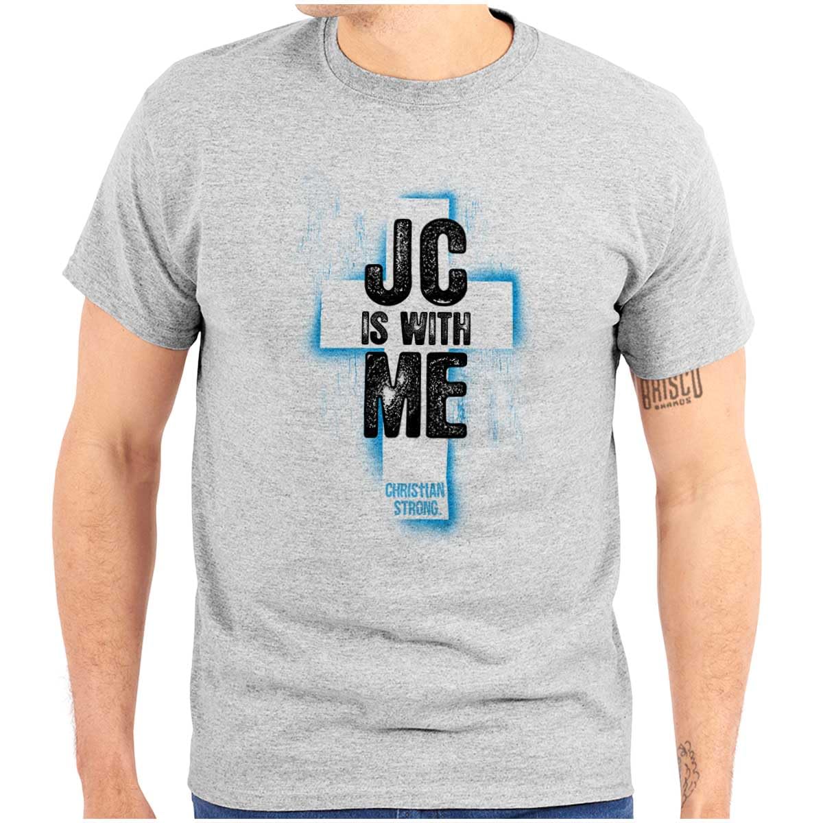 Christ is with Me Christian Faith Graphic T-Shirt for Men & Women - Inspirational Religious Apparel for Church, Bible Study & Daily Wear