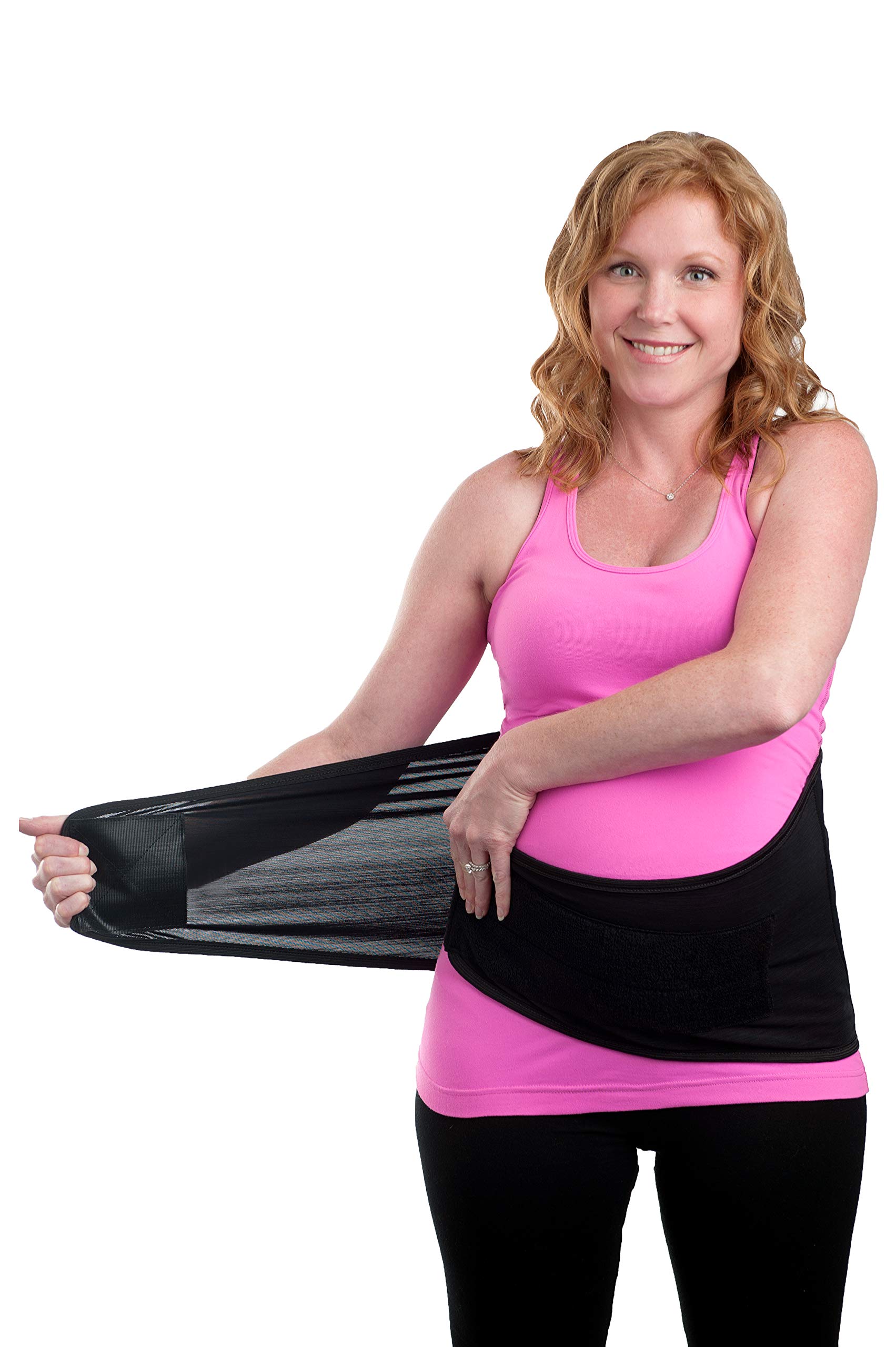 Best Maternity Support Belt & Postpartum Belly Band with 2 Ice & Heat Therapy Packs - Relief Back Pain for Pregnant Women (Size S/M) - Perfect for Pregnancy Comfort & Post Delivery Recovery