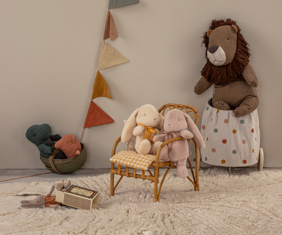 Maileg Safari Friend Big Lion Plush Toy - Soft Stuffed Animal for Kids, Nursery Decor & Safari Themed Playtime