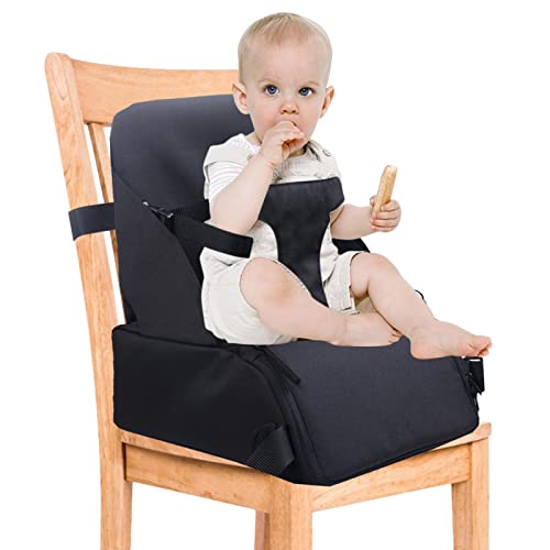 Universal Travel Booster Seat - Portable Car Seat & Toddler Positioning Booster with Adjustable Shoulder Straps | Ideal for Dining, Travel & Outdoor Activities