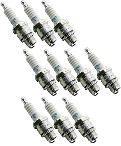 NGK 4551 BR9HS-10 Spark Plugs (10-Pack) - High Performance Iridium Spark Plugs for Motorcycles, ATVs & Small Engines - Perfect for Off-Road, Racing & Daily Commuting