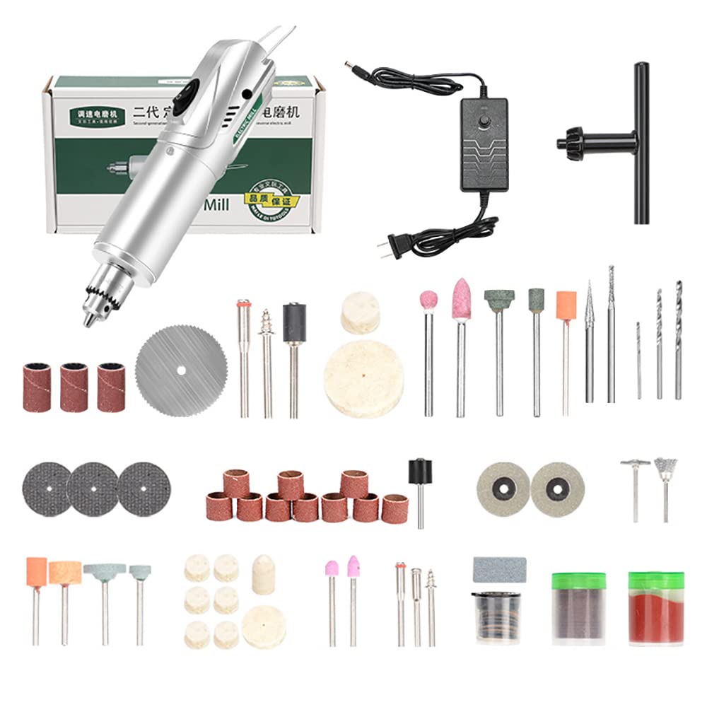 Rotary Tool Kit with 108 Accessories - Electric Drill Die Grinder for Drilling, Sanding, Polishing & Cutting - Perfect for DIY Projects, Woodworking, Metalworking & Crafts