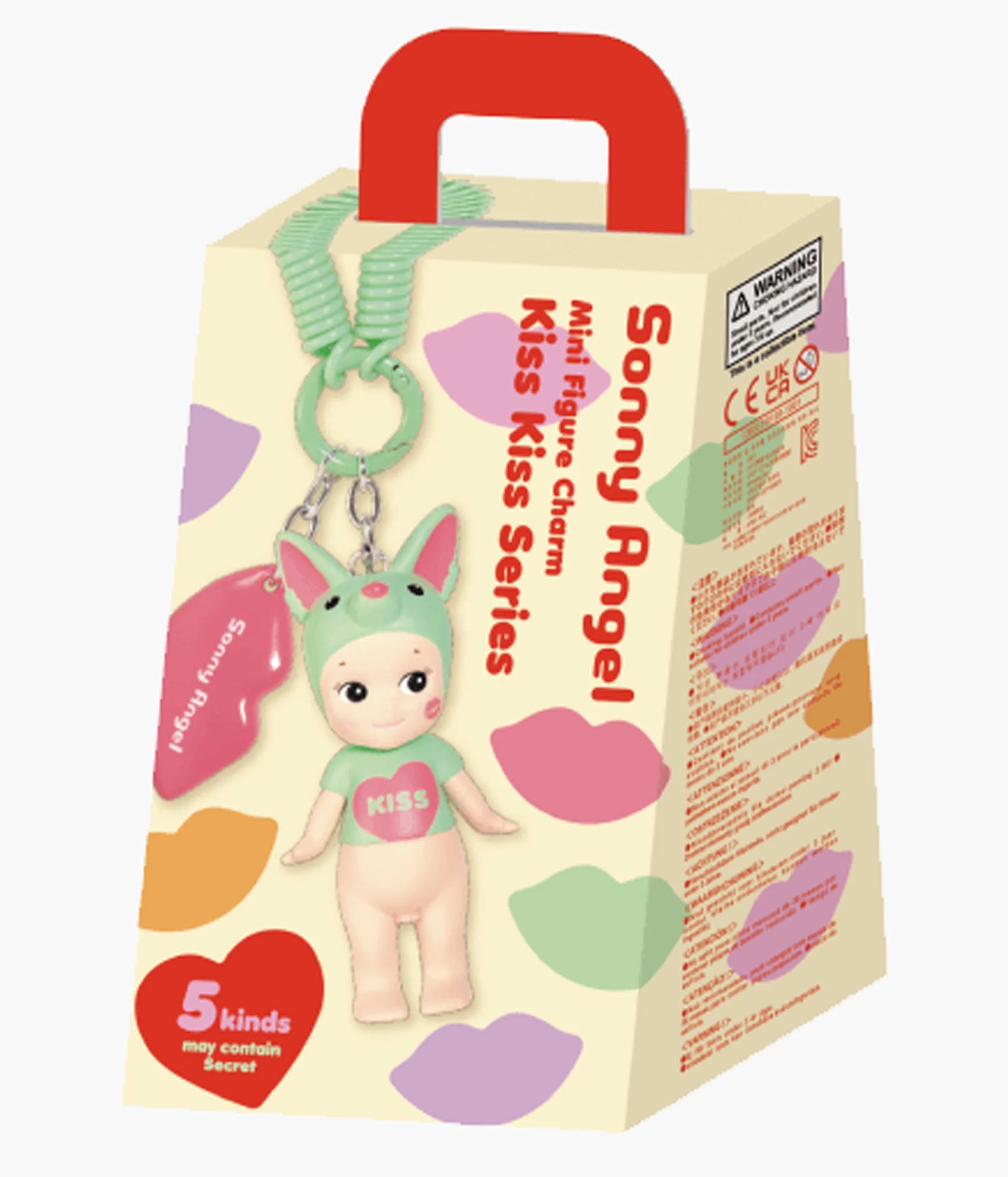 SONNY ANGEL KISS KISS KEYCHAIN SERIES - Cute Blind Box Collectible Figures (Random Style) for Bag Charms, Gifts & Kawaii Decor