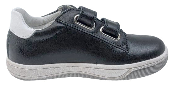 Naturino Andy Vl Vit/Vit.Forato Sneakers for Boys & Girls - Black/White | Comfortable Kids Shoes for School, Play & Everyday Wear