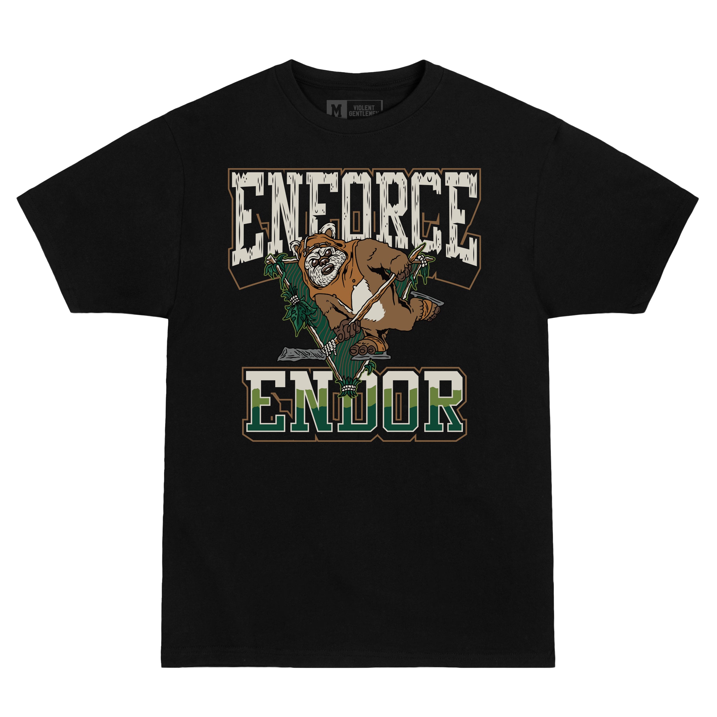 Enforce Endor Premium Cotton T-Shirt for Men - Comfortable & Stylish Casual Wear for Everyday Use, Gym, and Outdoor Activities