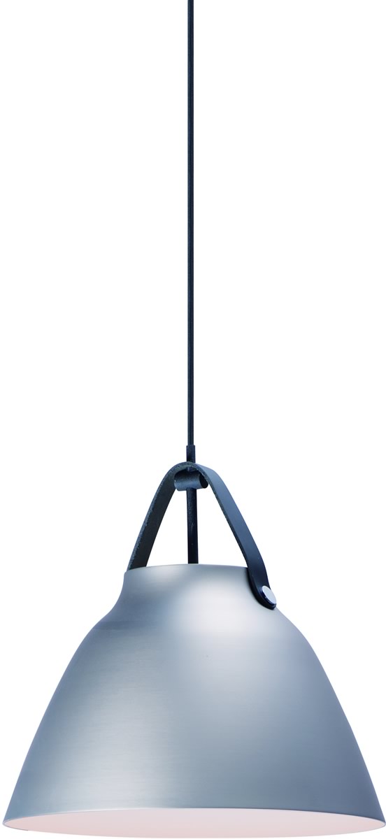 14W Nordic Style 1-Light Pendant Light Fixture in Black & Brushed Platinum - Perfect for Kitchen Island, Dining Room, or Entryway Lighting