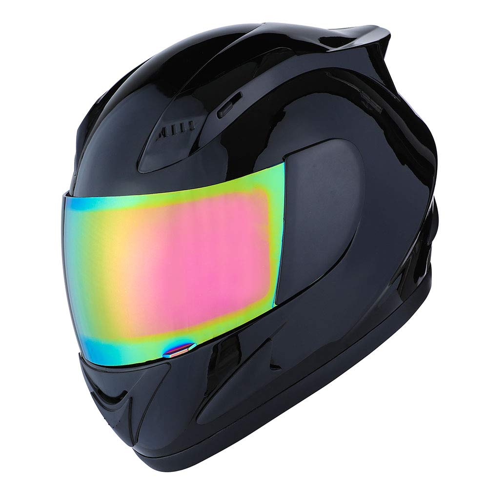 1Storm Motorcycle Full Face Helmet DOT Approved - Lightweight Mechanic Skull Design for Men & Women - HJDJ11 Model - Perfect for Street Biking, Cruiser Riding & Motorcycle Safety Gear