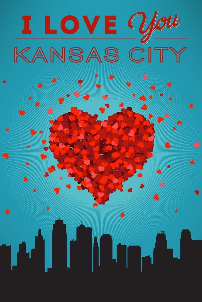 Kansas City Kansas 68144 Signed Art Print - 24x36 Wall Decor Poster for Home & Office | Perfect for Living Room, Bedroom & Gift Giving
