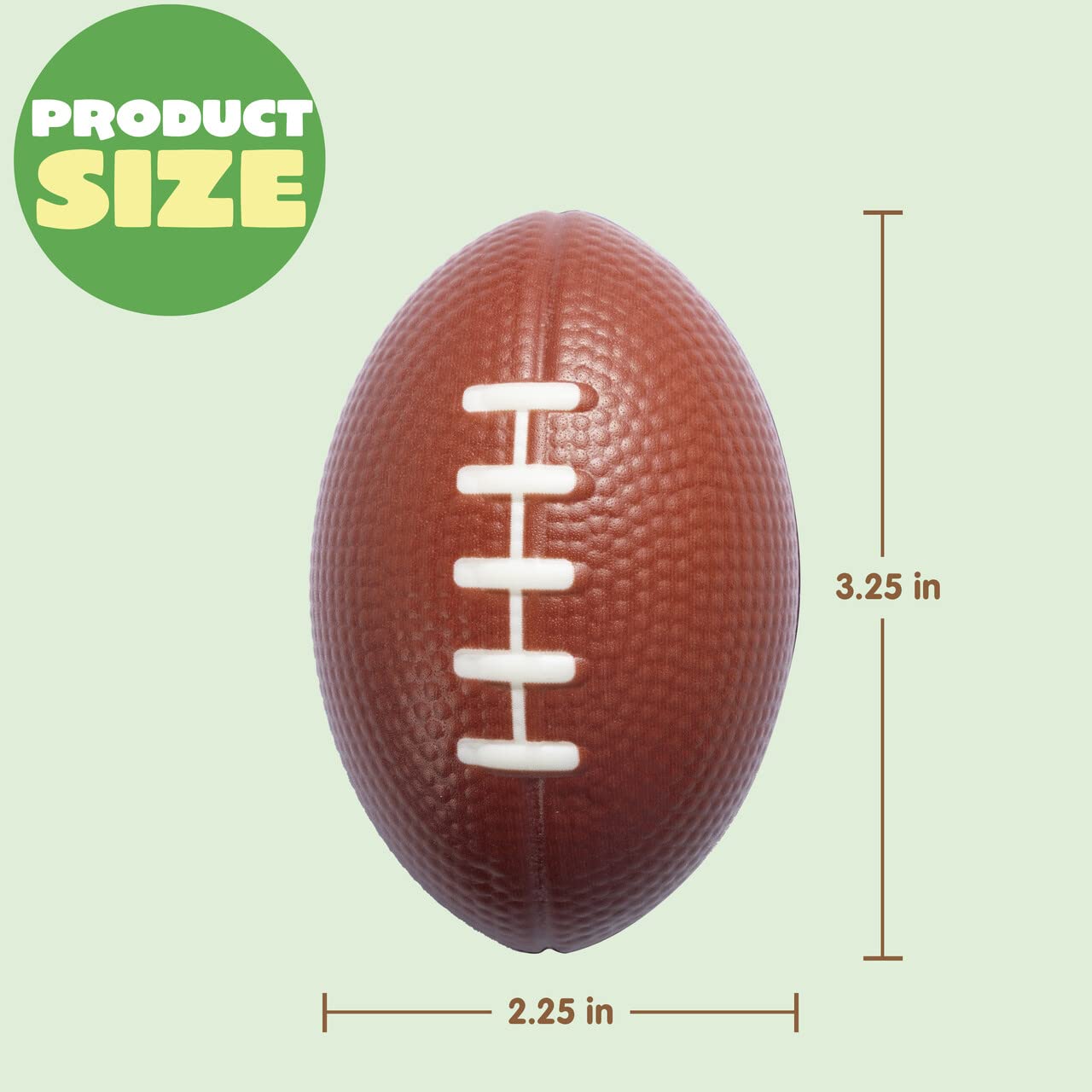 JOYIN 16 Pack 3.25 Inch Mini Football Foam Stress Balls for Kids - Squeeze Toys, Anxiety Relief & Relaxation - Perfect for Birthday Parties, Super Bowl Events, Classroom Prizes & Office Stress Relief