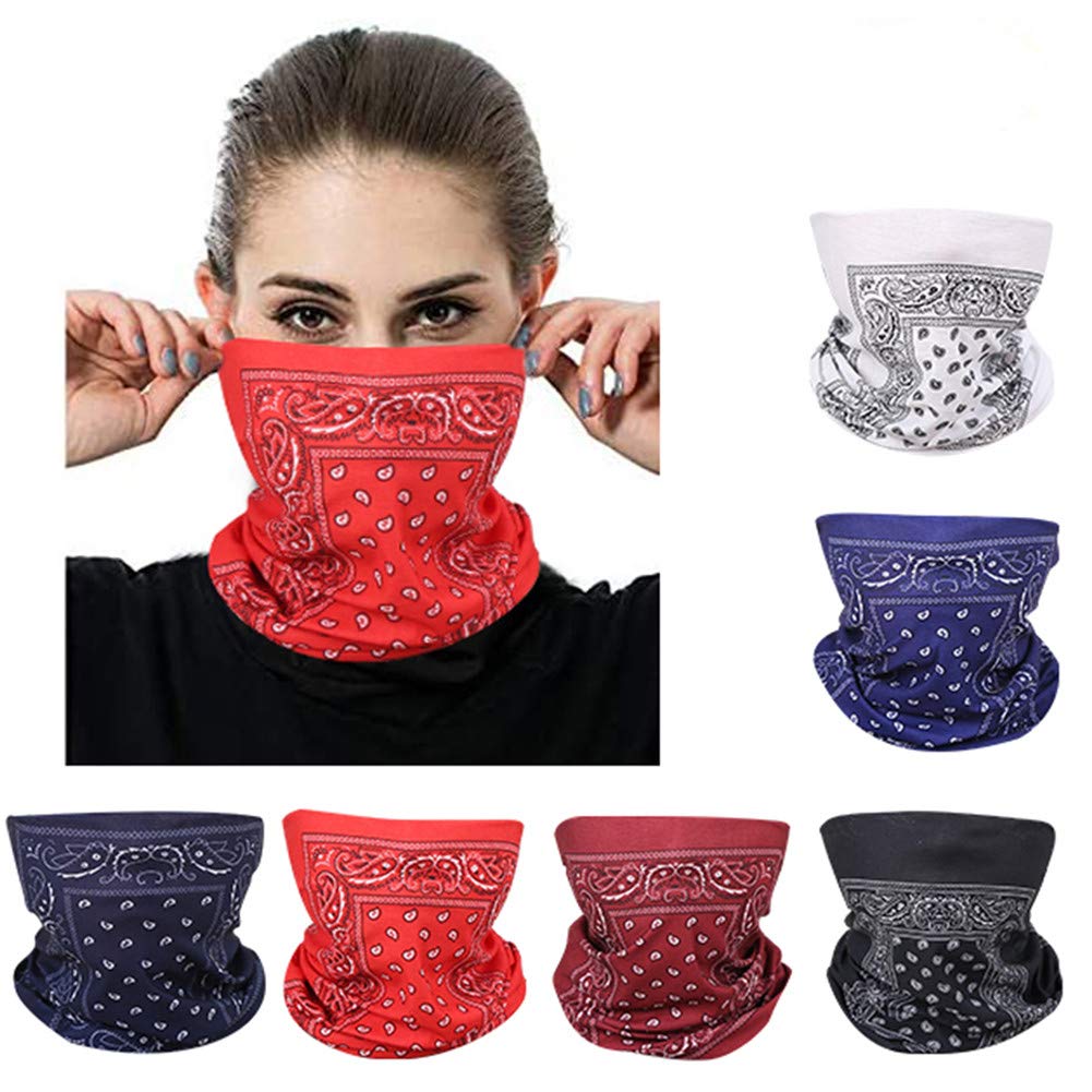 Breathable Face Mask Bandana Neck Gaiter - Seamless UV Protection Scarf for Outdoor Activities, Cycling, Hiking & Dust Protection