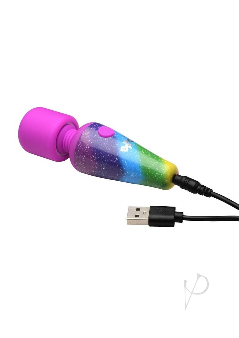 Bang! Rainbow Mini Wand Rechargeable Silicone Vibrator - Waterproof & Powerful Personal Massager for Women - Perfect for Sensual Relaxation & Couple Play