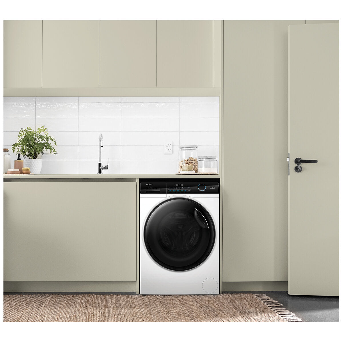 Haier 500 Series 10kg/5kg Washer Dryer Combo HWD1050AN1 - Energy Efficient Front Load Laundry Machine for Apartments & Small Homes | Perfect for Space Saving & Convenient Washing/Drying