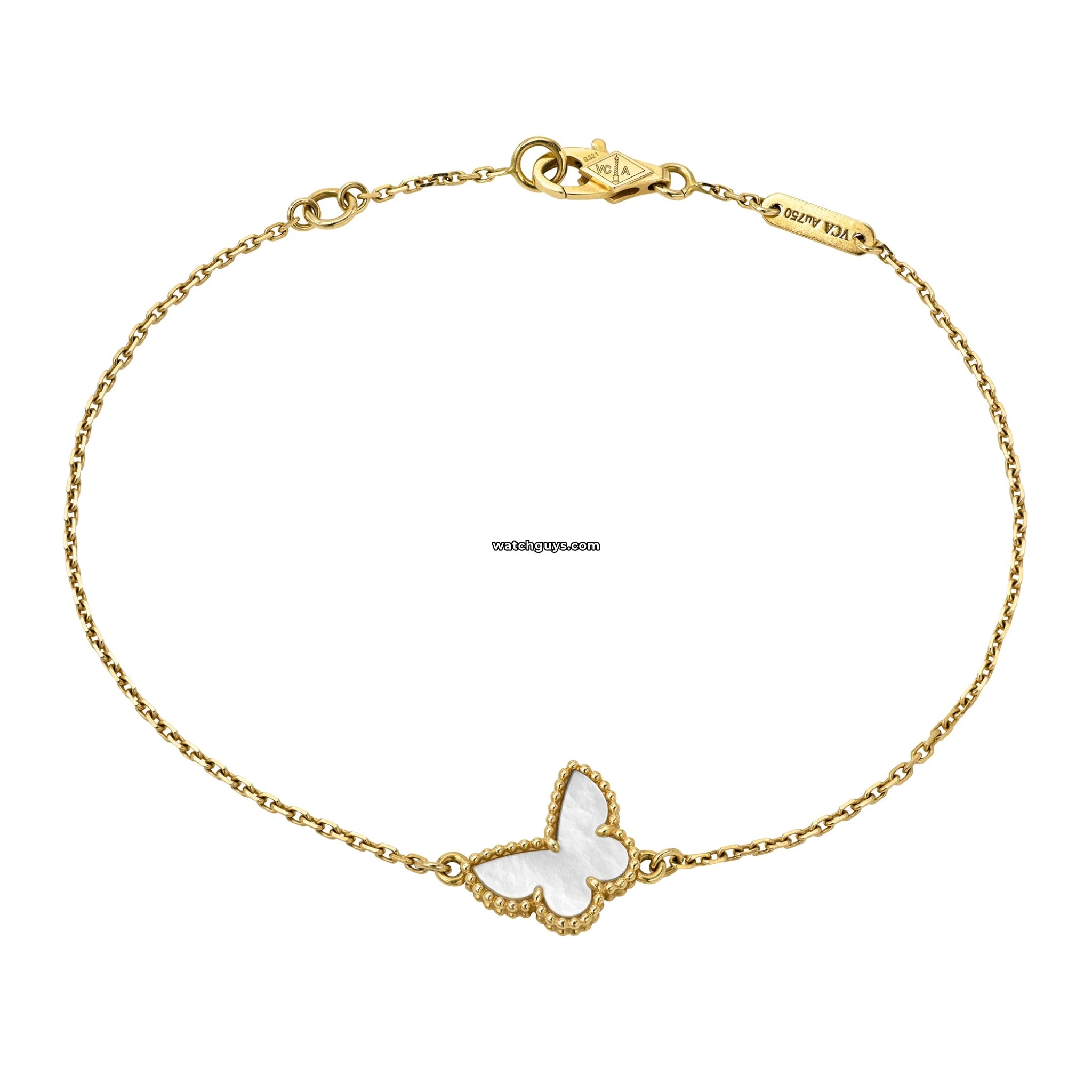 Van Cleef & Arpels Sweet Butterflies 18K Gold Bracelet - Elegant Jewelry Gift for Women, Perfect for Weddings & Special Occasions