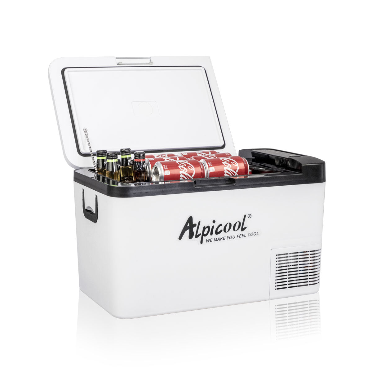 Alpicool K25 12V Portable Car Refrigerator Freezer - Compact Mini Fridge for Road Trips, Camping & Tailgating - 25L Car Cooler with DC/AC Power & Digital Display