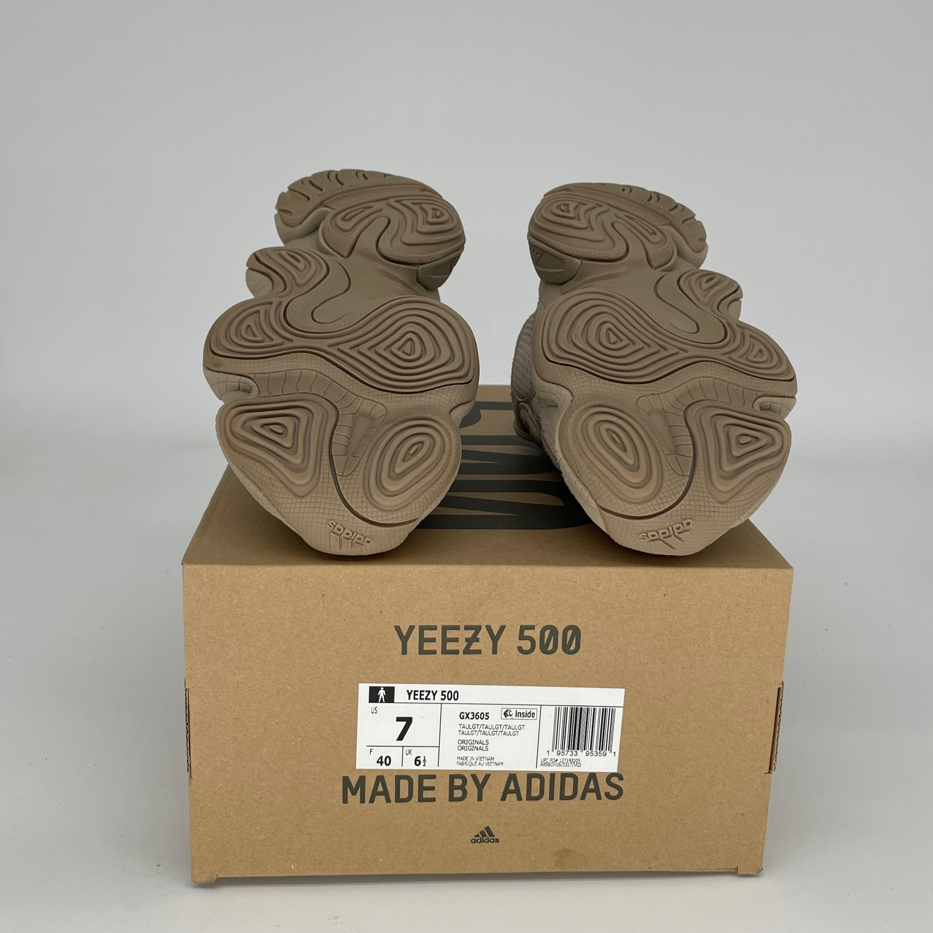 Adidas Yeezy 500 Taupe Light Men's Sneakers - Size 7 (GX3605) | Comfortable Running Shoes for Gym, Workout & Casual Wear