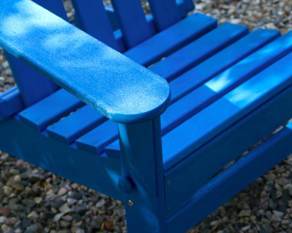 Polywood Classic Folding Adirondack 5-Piece Outdoor Patio Furniture Set - Durable Recycled Plastic Chairs for Garden, Poolside & Backyard Relaxation