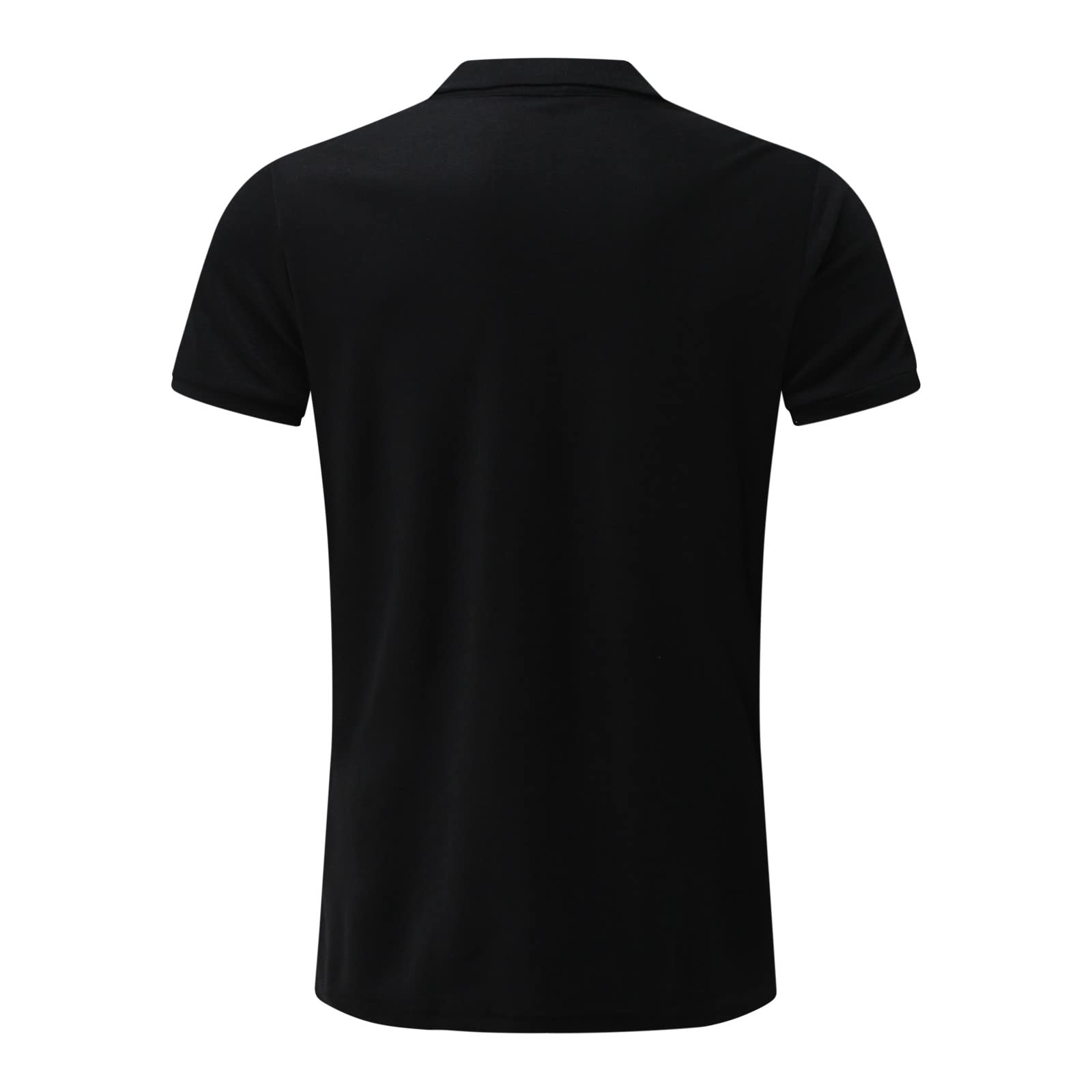 Men's Casual Zipper Collar Polo Shirts - Short Sleeve Color Block Golf Shirts & Breathable T-Shirts for Work, Golf, and Everyday Wear