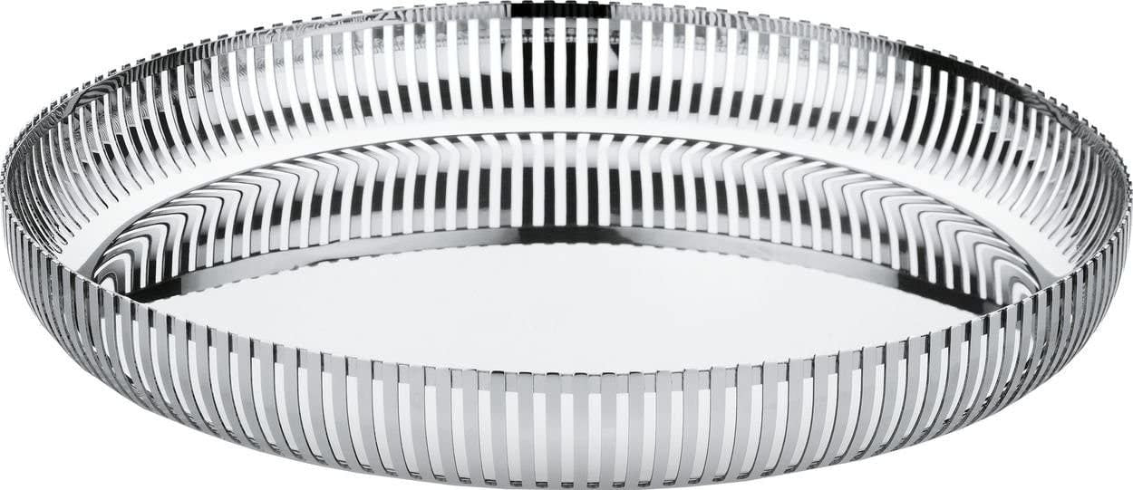 Alessi PCH04 Stainless Steel Serving Tray - Elegant Modern Design for Dining, Kitchen & Home Decor | Perfect for Entertaining, Breakfast in Bed & Display