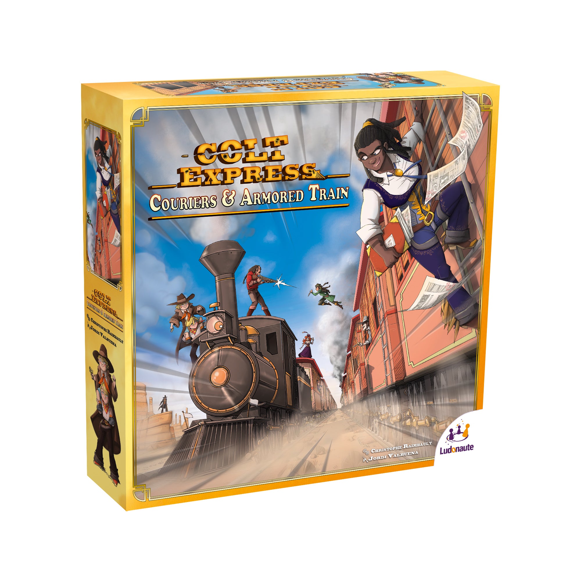 Colt Express: Couriers & Armored Train Board Game - Wild West Adventure Strategy Game for Adults & Families - Perfect for Game Nights & Western-Themed Parties
