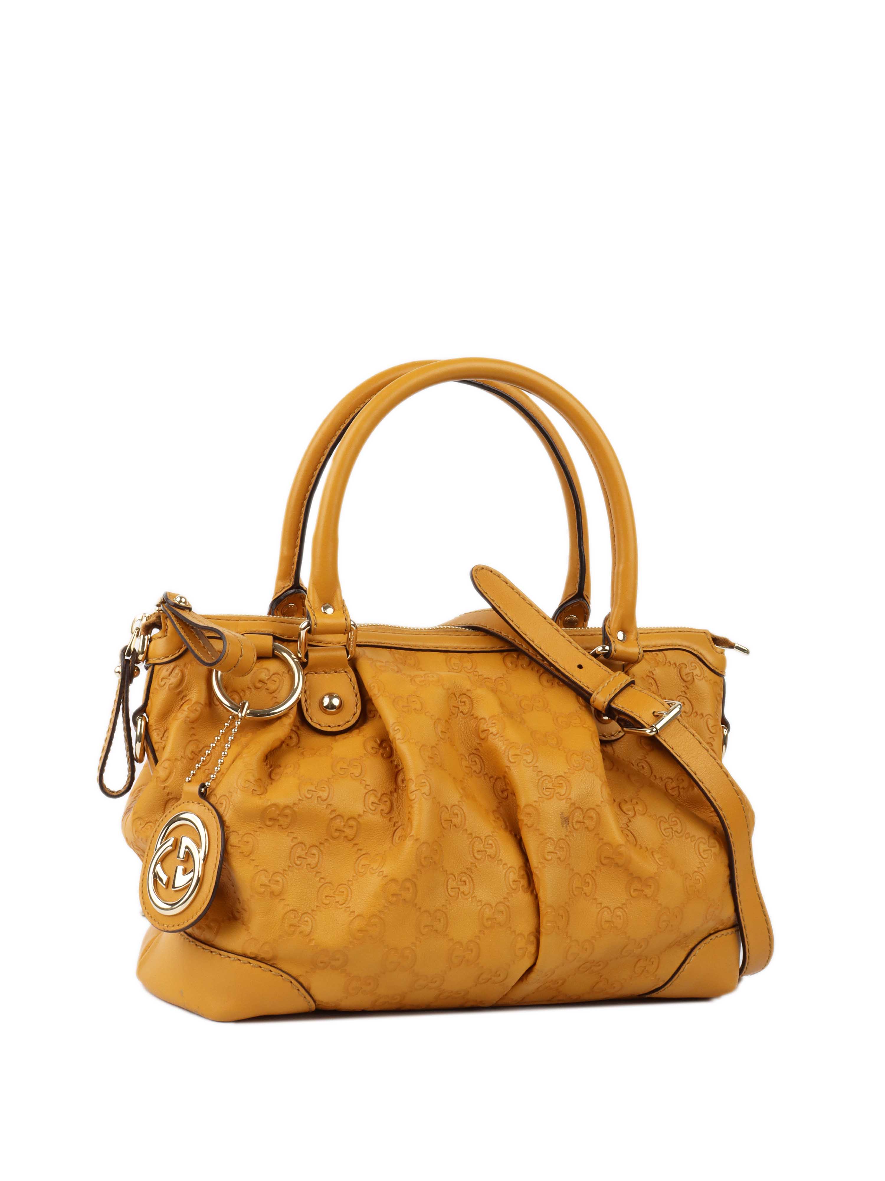 Gucci Mustard Boston Bag - Luxury Crossbody Handbag for Women, Fashionable Leather Shoulder Purse - Perfect for Work, Travel & Everyday Use