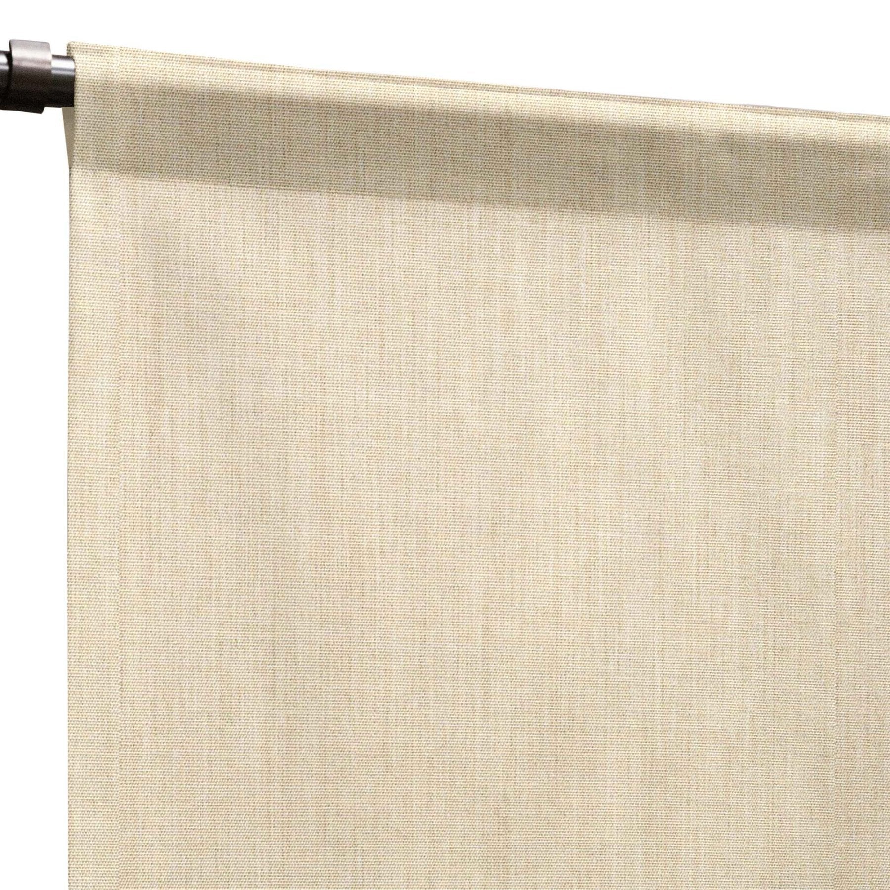 Sunbrella Naturals Indoor/Outdoor Curtain Panel with Rod Pocket - UV Resistant, Waterproof, Fade Resistant for Patio, Living Room, and Bedroom Decor