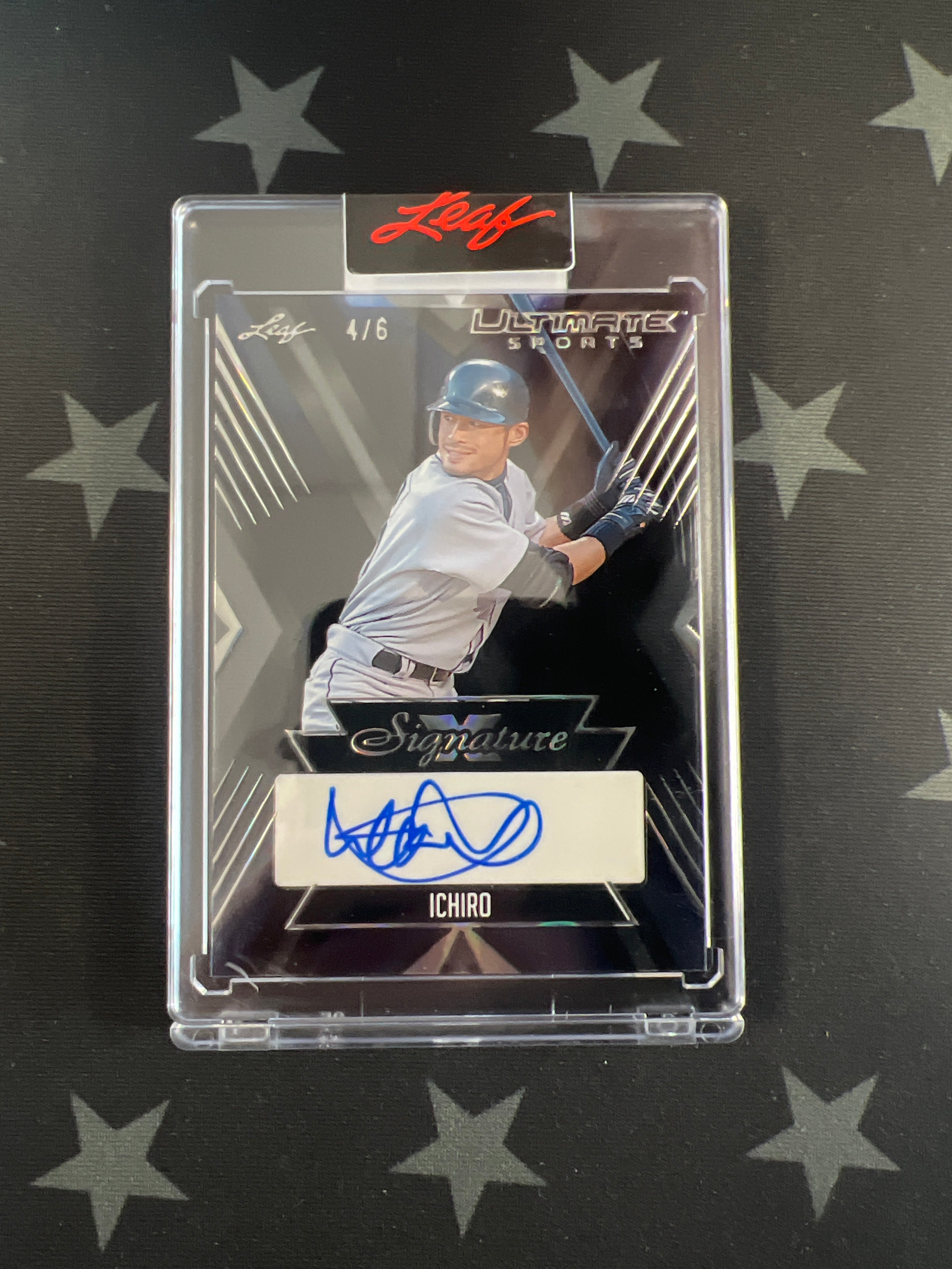 2024 Leaf Ultimate Sports Ichiro #UXS 11 X Signature Auto /6 - Rare Baseball Trading Card for Collectors & Fans - Perfect for Display, Investment & Memorabilia Collections