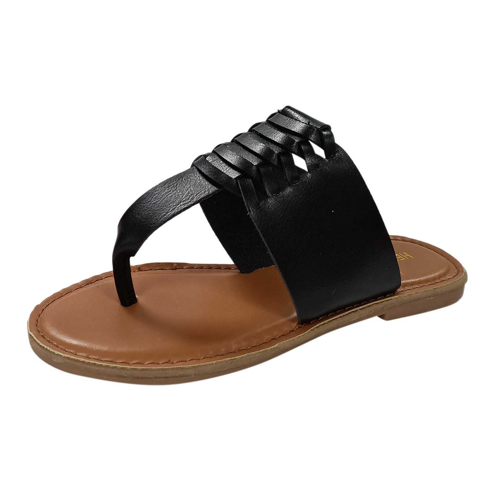 Women's Retro Casual Summer Sandals - Flat Flip Flops for Beach, Walking & Everyday Comfort | Fashionable Women's Shoes