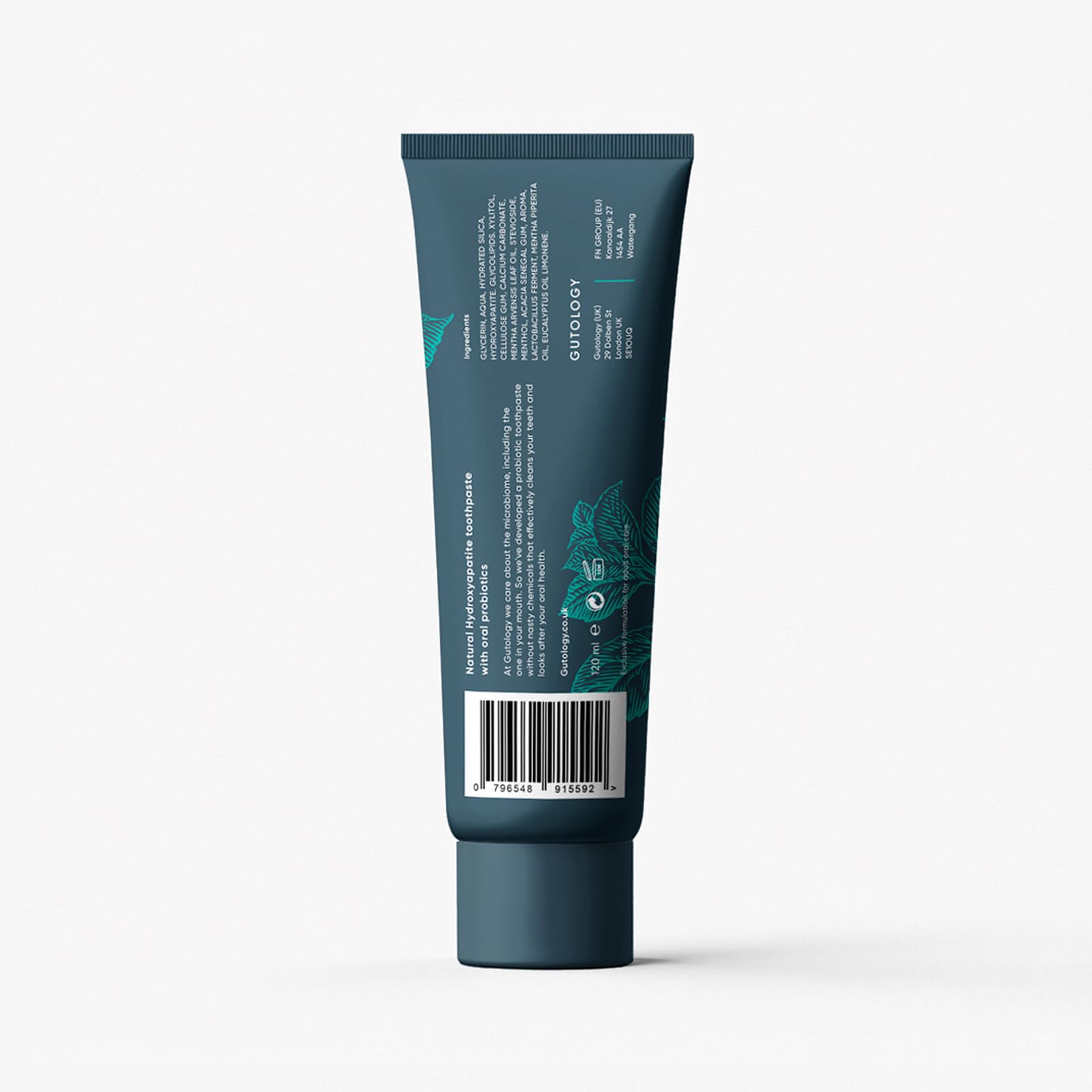 Natural Probiotic Hydroxyapatite Toothpaste - Fluoride-Free 120ml (4.2 Oz) for Teeth Remineralization | Whitening & Sensitivity Relief | Wild Mint Flavor | Safe for Adults & Kids | Ideal for Daily Oral Care & Travel