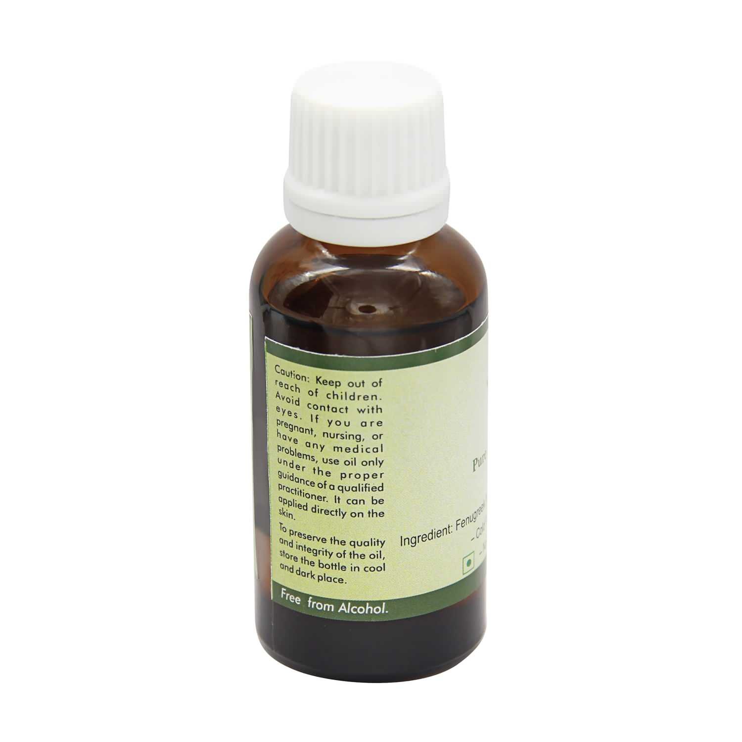 Pure Cold Pressed Fenugreek Seed Oil (Methi Oil) - 100% Natural for Hair Growth & Scalp Massage | Trigonella Foenumgraecum Extract | 15ml (0.507oz) | Promotes Healthy Hair & Relaxing Aromatherapy