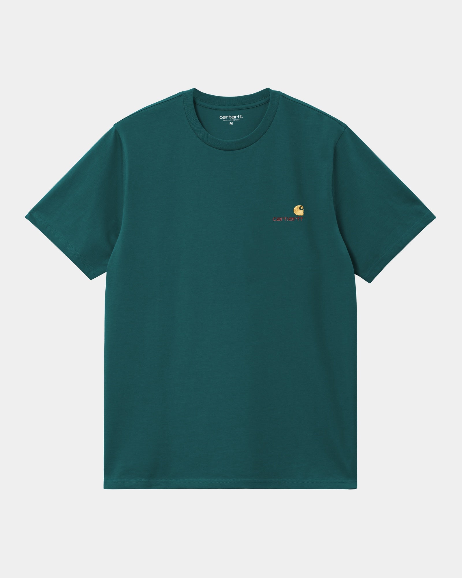 Vintage American Script Graphic T-Shirt | Trendy Malachite Green Cotton Tee for Men & Women | Perfect for Casual Wear, Street Style & Everyday Outfits