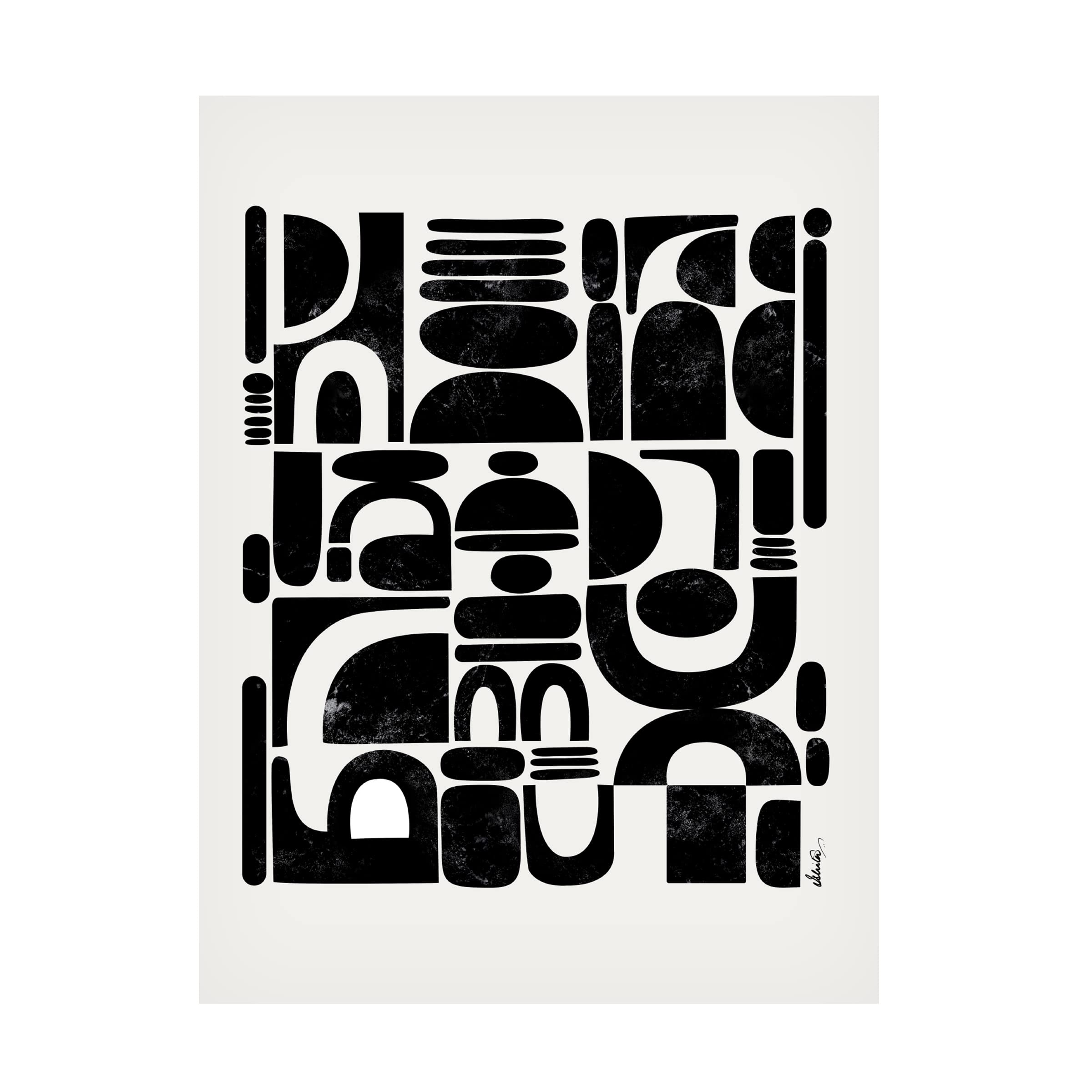 Trademark Fine Art 'Fragmented' Abstract Canvas Wall Art by Ishita Banerjee - Modern Home Decor for Living Room, Bedroom & Office